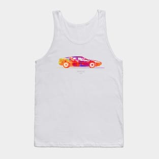 BMW M1 1978 Watercolor Illustration - Colorful Tank Top